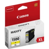 Cartus CANON PGI-1500 XL, YELLOW, Original Dual Resistant, High Density, XL Ink Tank, Maxify MB2050/2350 Cartus CANON PGI-1500 XL, YELLOW, Original Dual Resistant, High Density, XL Ink Tank, Maxify MB2050/2350